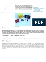 X and Y Rated Capacitors EMI or RFI Suppression AC Line Filter