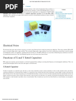 X and Y Rated Capacitors EMI or RFI Suppression AC Line Filter