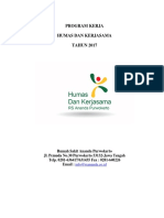 PROGRAM KERJA Humas Dan Kerjasama 2017