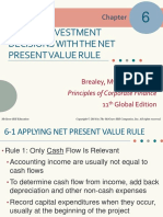 Making Investment Decisions With The Net Present Value Rule: Principles of Corporate Finance