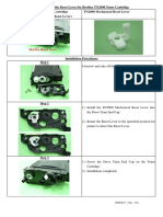 Install Reset Lever Brother TN2000 Toner Cartridge