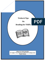 Tricks & Tips On Reading For TOEFL