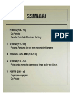 Susunan Acara Pelatihan