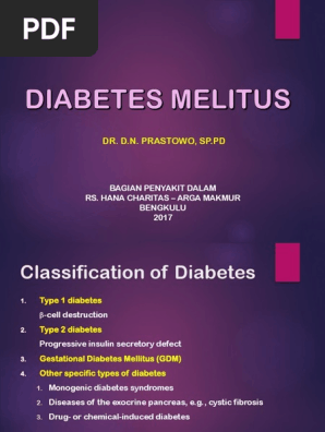 Diabetes Melitus 2017 Diabetes Mellitus Type 2 Hypoglycemia