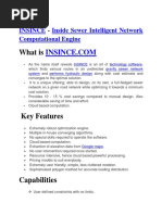 What Is: Insince Inside Sewer Intelligent Network Computational Engine