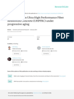 Durability of An Ultra High Performance Fiber Reinforced Concrete UHPFRC Under Progressive Aging