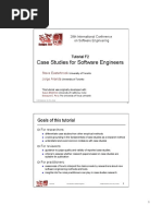 Case Studies For Software Engineers: Goals of This Tutorial