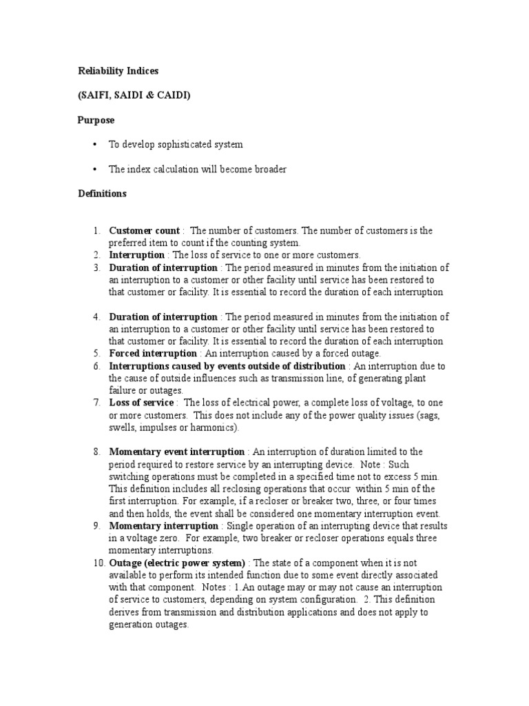 Reliability Indices | PDF | Computers | Technology & Engineering