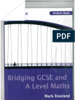 Bridging GCSE and A Level Maths