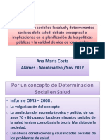 Determinación Social de La Salud y Determinantes - Ana Costa