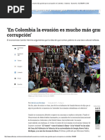 La Evasión Es Mucho Más Grande Que La Corrupción en Colombia - Sectores - Economía - ELTIEMPO