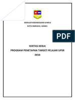 Kertas Kerja Program Penetapan Target Sk Sunsui