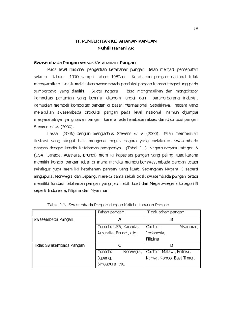 2 Pengertian Ketahanan Pangan 2 PDF | PDF | Kesehatan Holistik ...