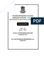Final Khadir Mohideen College Magazine 2016 17 PDF