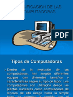 Clasificacion de Las Computadoras PDF