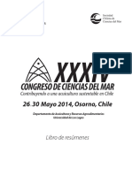 XXXIV Congreso de Ciencias Del Mar 2014