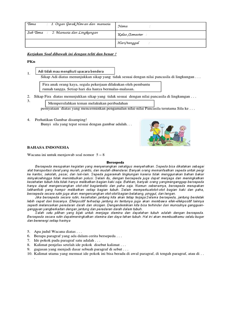  Gambar  Kartun Yang Mencerminkan Sila Ke 2 Pancasila Info 
