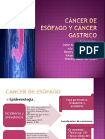 Cancer Esofago y Gástrico
