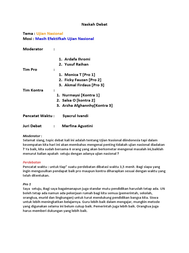 Naskah Debat Docx