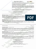 Sample Math Teacher Resume PDF