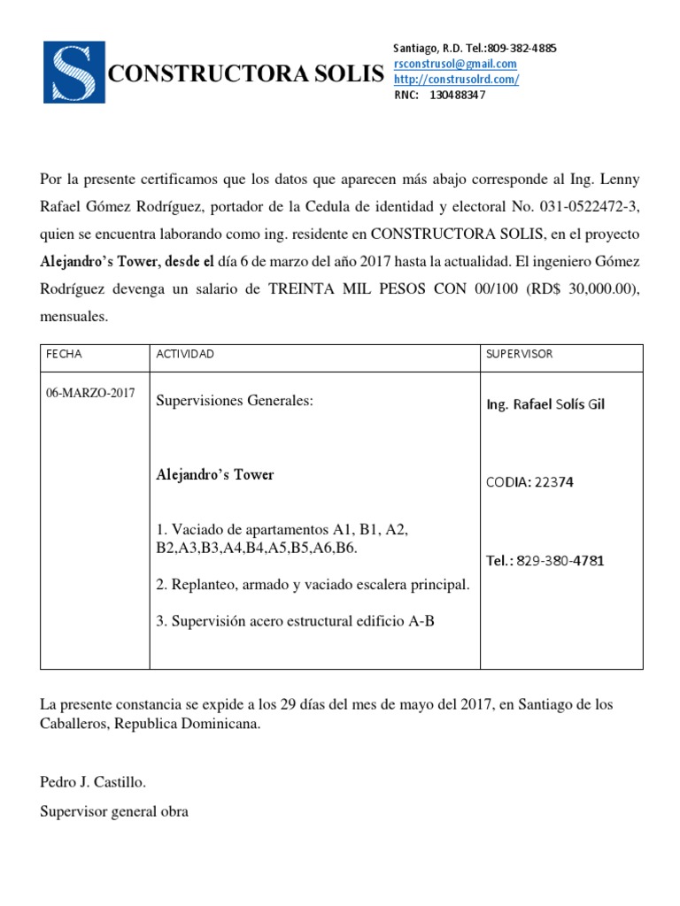 Certificación de Ingeniero en CODIA | PDF | Tecnología