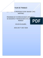 PLAN DE TRABAJO DE TUTORIA Samantha