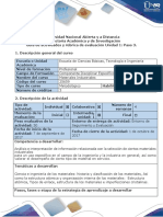 Guia de Actividades y Rubrica Evaluación. Unidad 1 Paso 3 - Trabajo Colaborativo