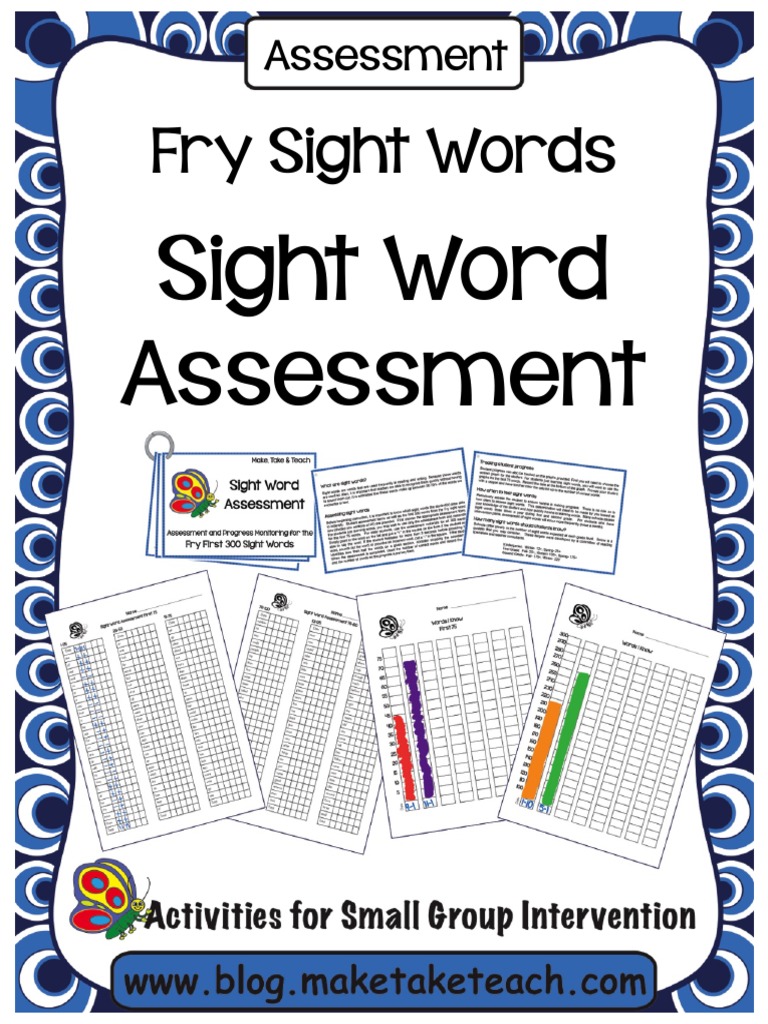 Fry Sight Words Assessment Guide | PDF | Educational Assessment | Cognition