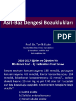 Asit Baz Dengesi Bozuklukları 2017 2018