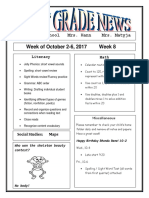 Newsletter WK 8 Jean 10-2-17