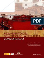 Reglamento Del Congreso de La República Concordado PDF