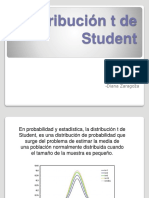 Distribución T de Student Probabilidad