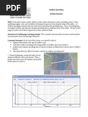 Seafloor Spreading Worksheet Plate Tectonics Structure