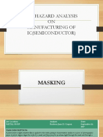 Job Hazard Analysis ON Manufacturing of Ic (Semiconductor)