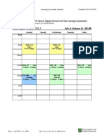 AR08 Learning Community Schedule