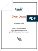 Kentucky County Coroner - Records Retention Schedule PDF