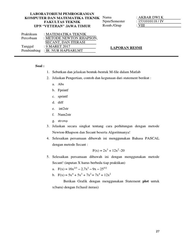 Lapres 3 | PDF | Metode & Bahan Ajar | Sains & Matematika