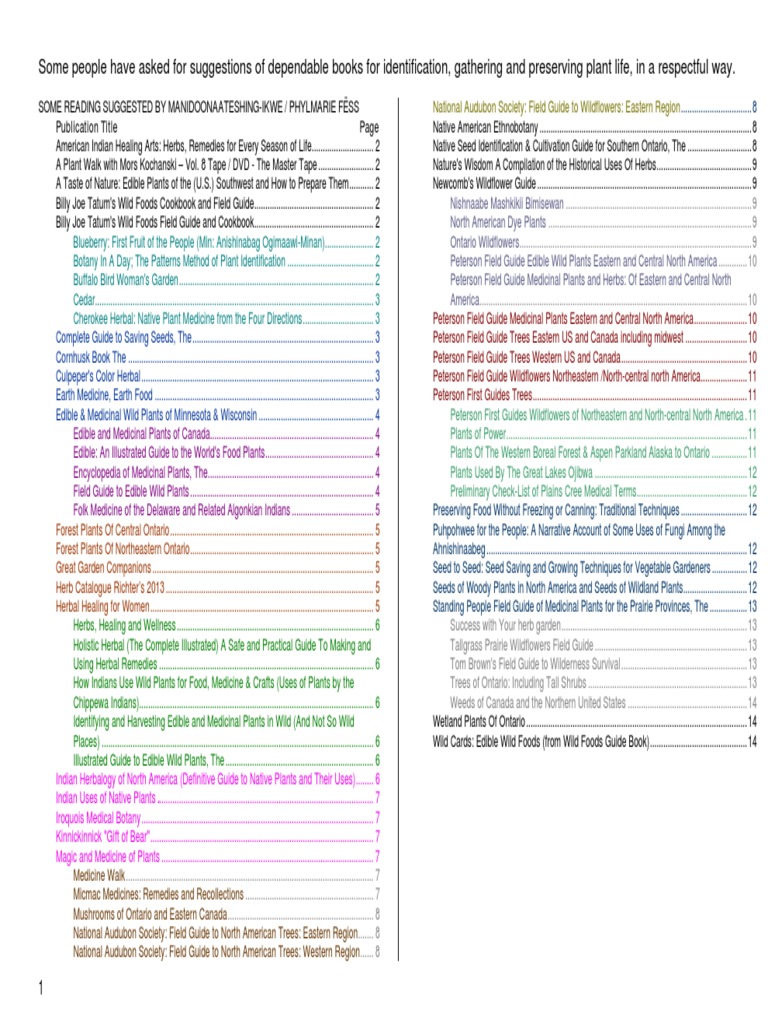 Recommended Herbal and Plant Guides | PDF | Field Guide | Prairie