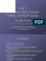 Unit 7 Multi-Level Gate Circuits / NAND and NOR Gates: Canseco@mail - Dyu.edu - TW