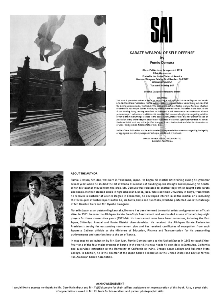 Karate Weapon of SelfDefense PDF Sports