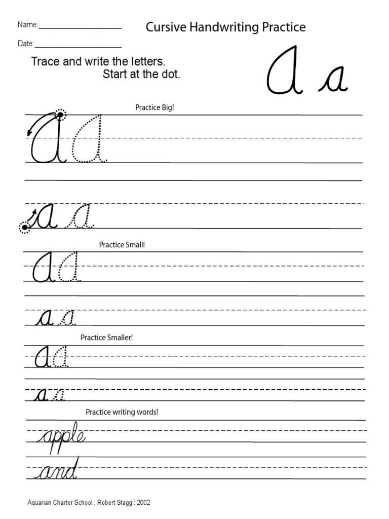 ABC Cursive PDF | PDF