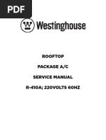 Westinghouse R-410A Package Unit Service Manual