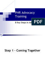 PHR Advocacy Training: 8 Key Steps in Advocacy