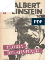 Albert Einstein Teoria Relativitatii PDF