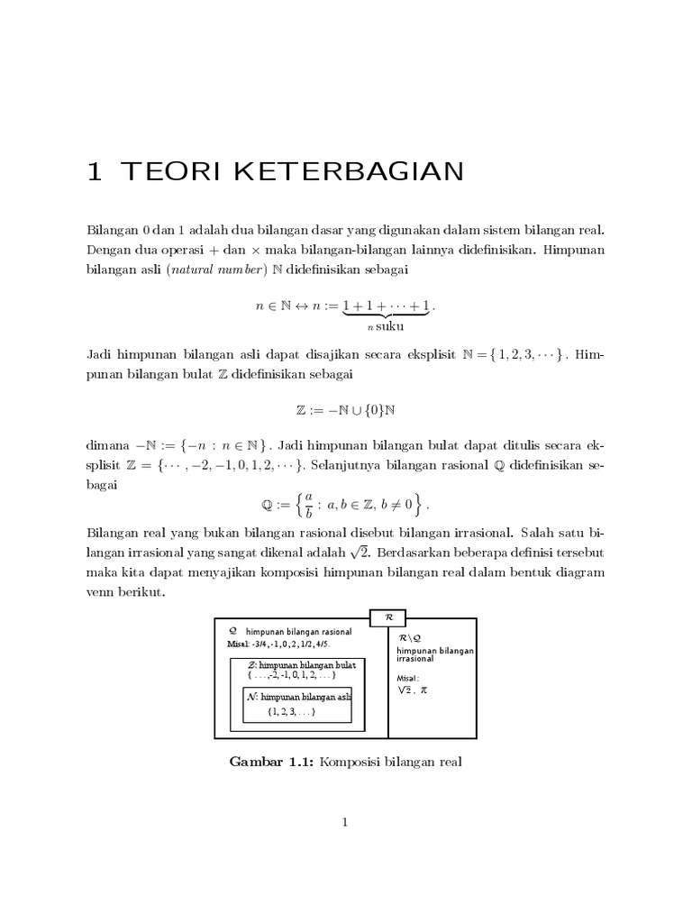 Teori Bilangan Bab1 Pdf