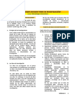Lectura - ¿Cómo Escoger Un Buen Tema de Investigación PDF