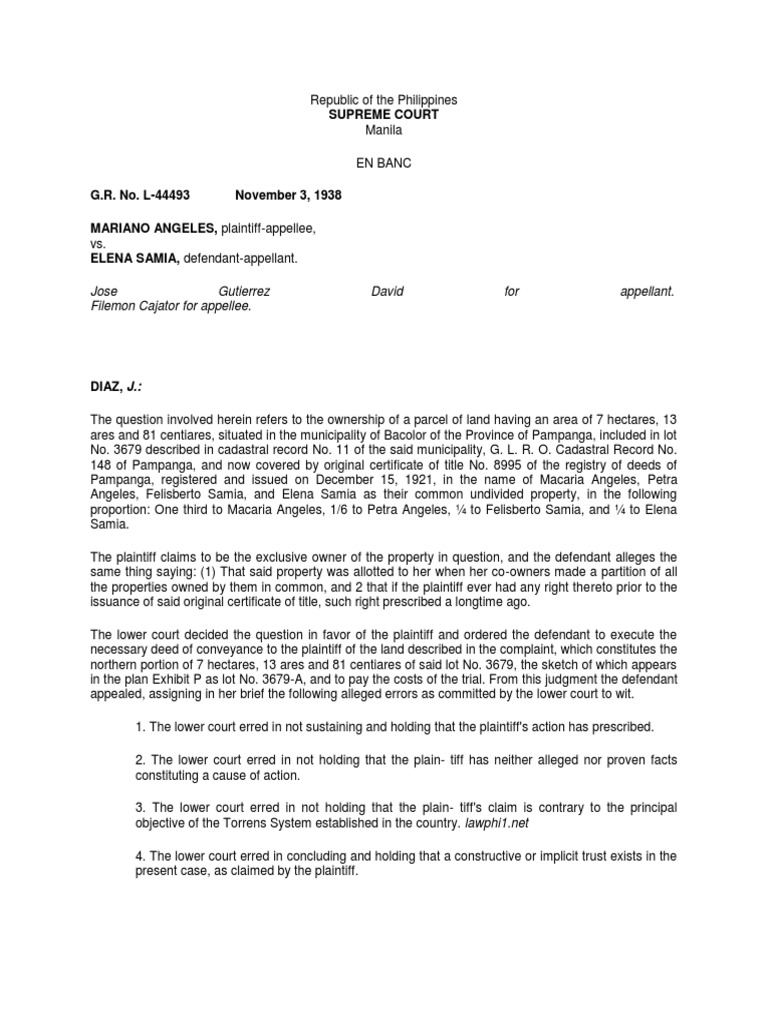 Supreme Court Land Ownership Case Summary | PDF | Judgment (Law) | Virtue