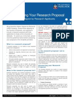 Guide To Writing Research Proposal - ADELAIDE UNIV PDF