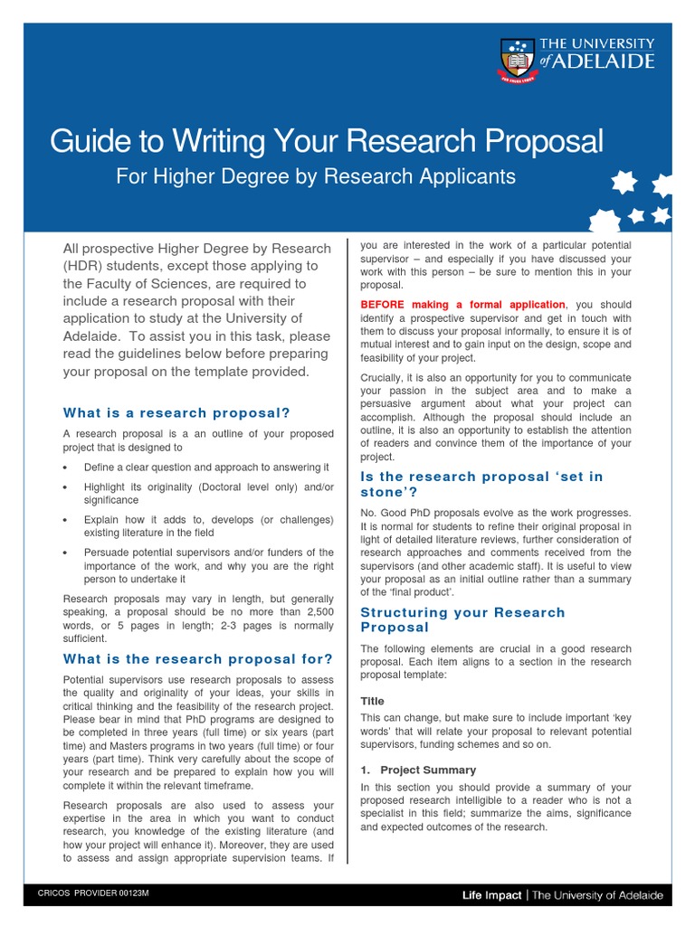 Research Proposal Writing Guide | PDF