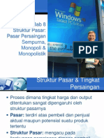 BAB 8 Struktur Pasar Persaingan Sempurna, Monopoli & Monopolistik.pptx